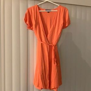 M lulu’s pink wrap dress TAGS STILL ON